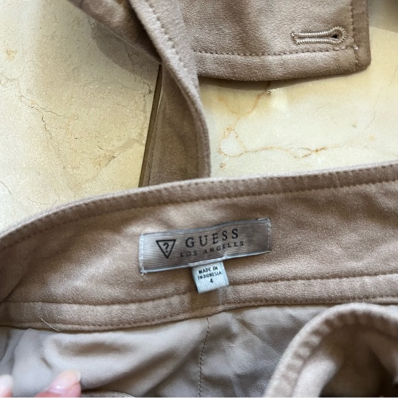 Guess Like New Taupe Two Piece Set - Belted Vest and Shorts - Picture 4 of 5